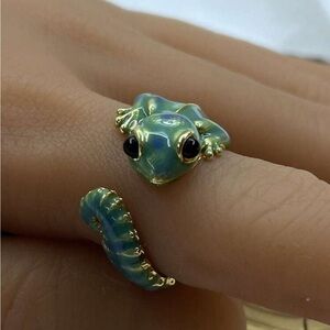 Green lizard Ring N1187